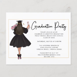 De Moderne Uitnodiging van de Partij van de Gradua Flyer