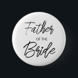 De moderne Vader van het Manuscript van de Borstel Ronde Button 5,7 Cm<br><div class="desc">Moderne en elegante ontwerpgedrukte het Hart Vader van het Manuscript van de Borstel van de knoop van de Partij van het Vrijgezellenfeest van de Bride die met jouw tekst kan worden aangepast. Klik op de knop "Aanpassen" en gebruik onze ontwerptool om deze sjabloon te wijzigen. Bekijk de grafische kunstontwerpopslag voor...</div>