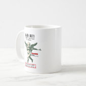 De moderne Valentijnsdag Cupido de sluipschutter Koffiemok (Voorkant links)