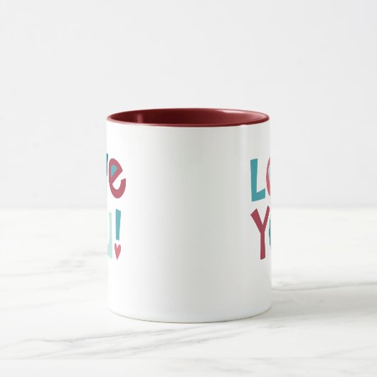 De moderne Valentijnsdag houdt van je Mok (Midden)