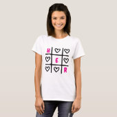 De moderne Valentijnsdag T-shirt (Voorkant volledig)