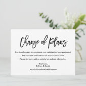 De Moderne Verandering van het Manuscript van de B Save The Date (Staand voorkant)