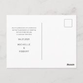 de moderne vette manuscriptfoto verandert de datum briefkaart (Achterkant)