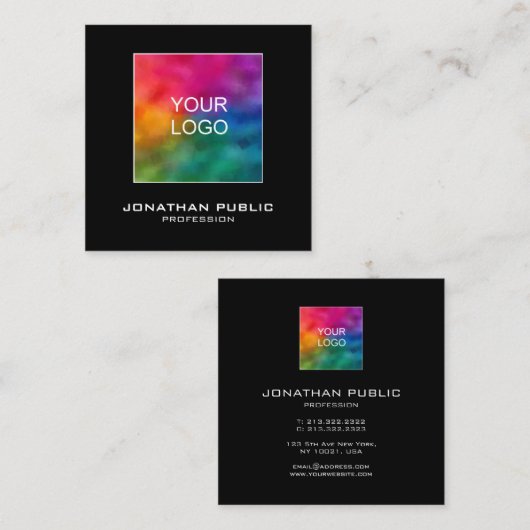 De moderne Visitekaartjes voegen hier toe uploaden (Voorkant / Achterkant)