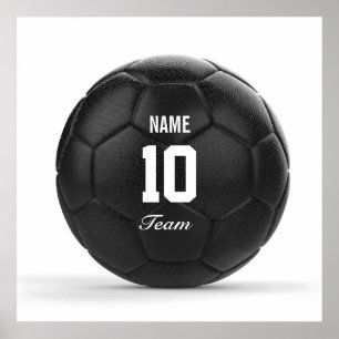 De moderne Voetbal van het Team Persoonlijke Tekst Poster