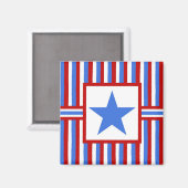 De moderne Volks Amerikaanse Patriottische Magneet (Voorkant / Achterkant)