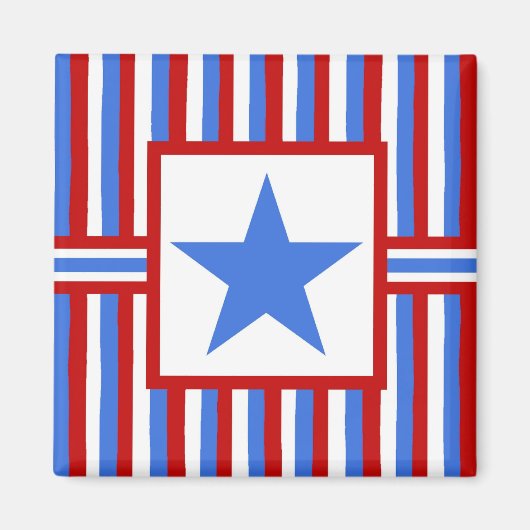 De moderne Volks Amerikaanse Patriottische Magneet (Voorkant)