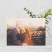 De moderne Volledige Foto van het Manuscript van d Save The Date (Staand voorkant)