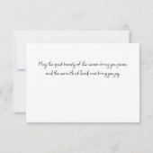 De moderne vos in het winterbos kerstvakantie Kaar Notitiekaartje (Achterkant)