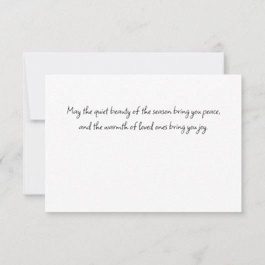 De moderne vos in het winterbos kerstvakantie Kaar Notitiekaartje (Achterkant)