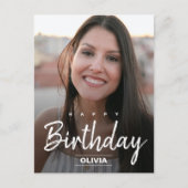 De moderne vriendenlijstgroet vervangt fotopost briefkaart (Voorkant)