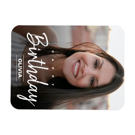 De moderne vriendenlijstgroet vervangt fotopost magneet (Horizontaal)