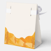 De moderne Waterverf Boho Desert Cactus Baby showe Bedankdoosjes (Achterkant)
