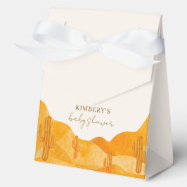 De moderne Waterverf Boho Desert Cactus Baby showe Bedankdoosjes