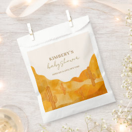 De moderne Waterverf Boho Desert Cactus Baby showe Bedankzakje