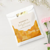 De moderne Waterverf Boho Desert Cactus Baby showe Bedankzakje (Gezegeld)