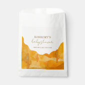 De moderne Waterverf Boho Desert Cactus Baby showe Bedankzakje (Voorkant)