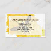 De moderne Waterverf botanische bijenteelt Visitekaartje (Achterkant)