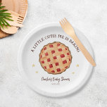 De moderne Waterverf Cutie Pie is het bakken van B Papieren Bordje<br><div class="desc">Moderne Waterverf Cutie Pie is het bakken van Baby shower Papier Borden</div>