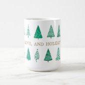 De moderne Waterverf kerstboom X-mas Classic Koffiemok (Center)