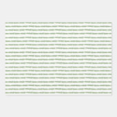 De moderne Waterverf kerstfeestdag groene bomen Inpakpapier Vel (Voorkant 2)