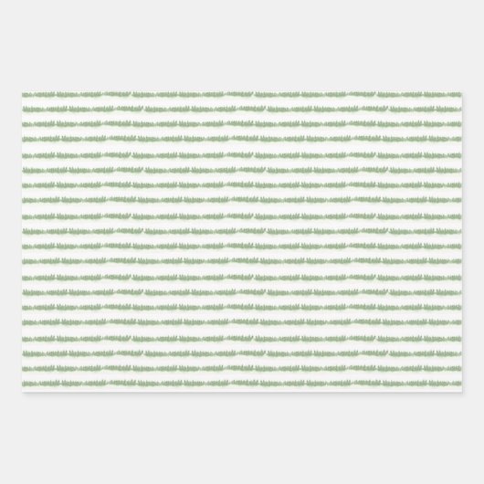 De moderne Waterverf kerstfeestdag groene bomen Inpakpapier Vel (Voorkant 2)