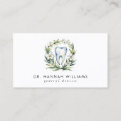 De moderne Waterverf QR Code van de tandarts Visitekaartje (Voorkant)