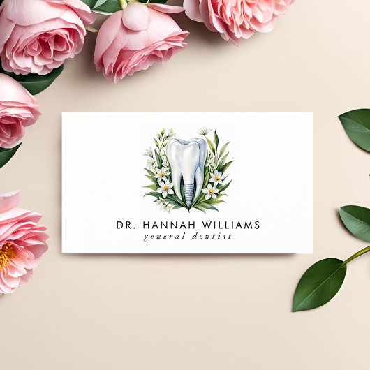 De moderne Waterverf QR Code van de tandarts Visitekaartje