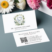 De moderne Waterverf QR Code van de tandarts Visitekaartje