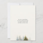 De moderne Waterverf Rode Vrachtwagen Groene Kerst Kaart (Achterkant)