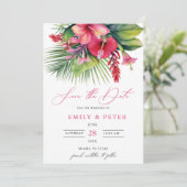 De moderne Waterverf Tropische Botanische Spaar de Kaart (Staand voorkant)