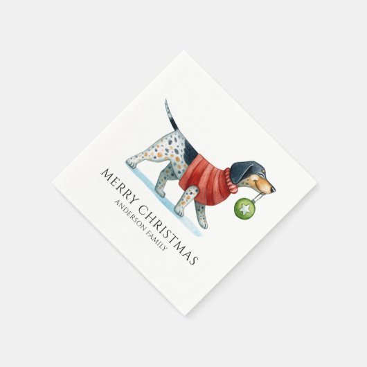 De moderne Waterverf van de hond Servet (Hoek)