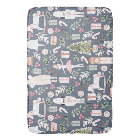 De moderne waterverf van de Nutkraker Badmat (Voorkant Verticaal)