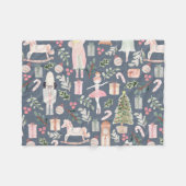 De moderne waterverf van de Nutkraker Fleece Deken (Voorkant (Horizontaal))