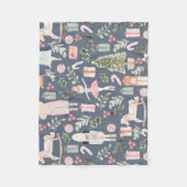 De moderne waterverf van de Nutkraker Fleece Deken (Voorkant)