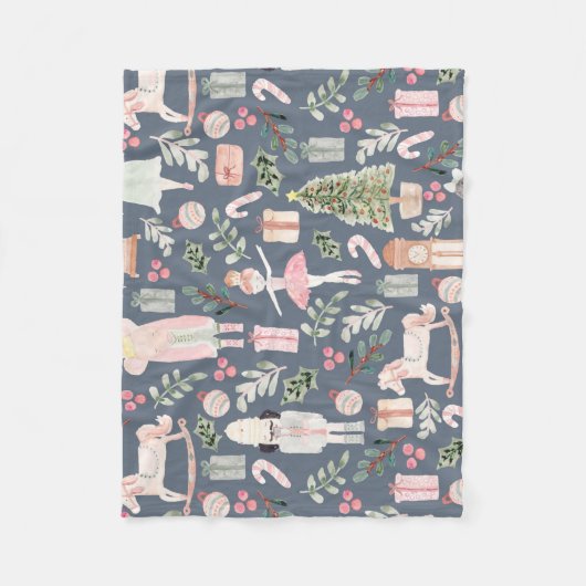 De moderne waterverf van de Nutkraker Fleece Deken (Voorkant)