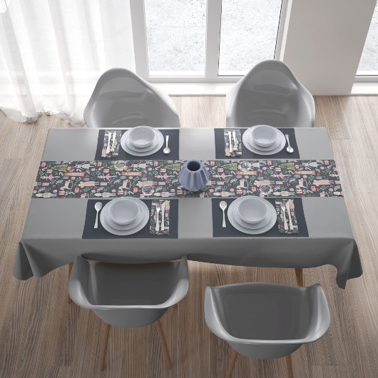 De moderne waterverf van de Nutkraker Korte Tafelloper