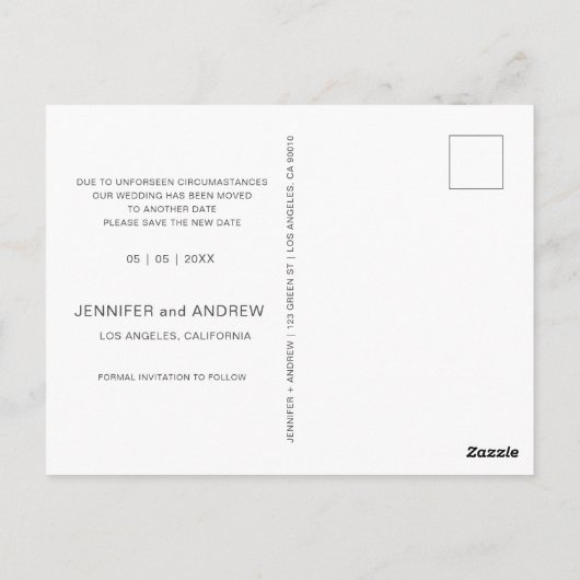 de moderne waterverf van het manuscript was verand briefkaart (Achterkant)