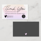 De moderne waterverf van het manuscriptborstelform visitekaartje (Voorkant / Achterkant)