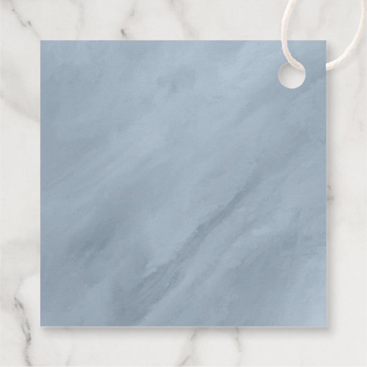 De moderne Waterverf voegt het Blauwe ID816 van he Bedankjes Labels (Achterkant)