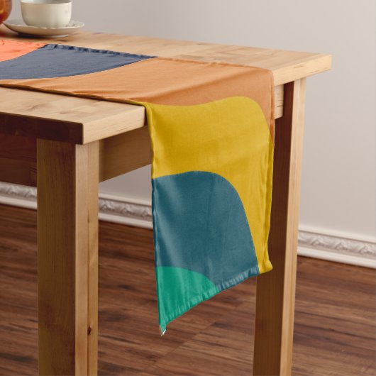 De moderne wervelachtergrond herstellen korte tafelloper (Voorbeeld)