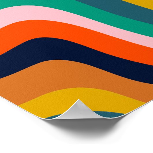 De moderne wervelachtergrond herstellen poster (Hoek)