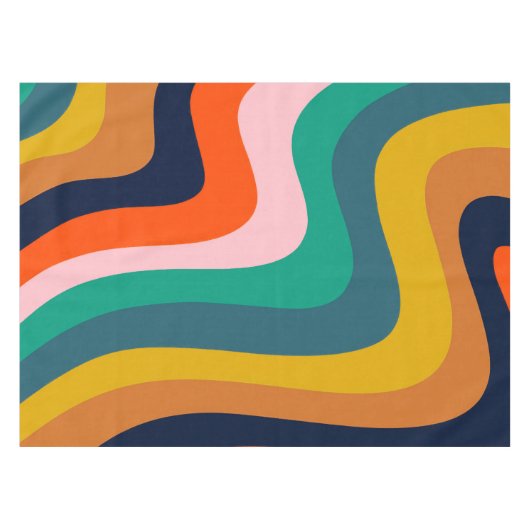 De moderne wervelachtergrond herstellen tafelkleed (Voorkant (Horizontaal))