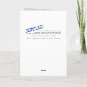 De moderne Werveling van de Jugendstil - Feestdagen Kaart (Achterkant)