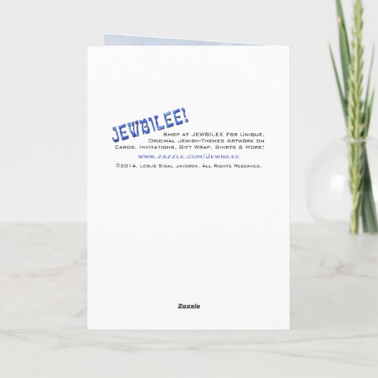 De moderne Werveling van de Jugendstil - Feestdagen Kaart (Achterkant)