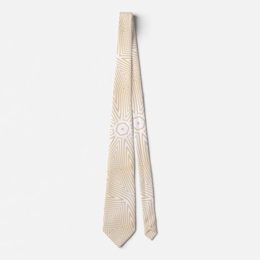 DE MODERNE WIT LICHT BROWN CREAM CUTE STROPDAS (Voorkant)