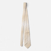 DE MODERNE WIT LICHT BROWN CREAM CUTE STROPDAS (Achterkant)