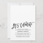 De moderne witte klasse van 25 foto Afstudeerder P Kaart (Achterkant)