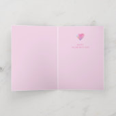 De moderne XOXO Gradient Hearts Valentijnsdag Folie Wenskaart (Binnenlaag)