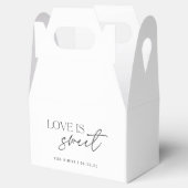 De moderne zwart-wit liefde is een zoete bruiloft bedankdoosjes (Geopend)